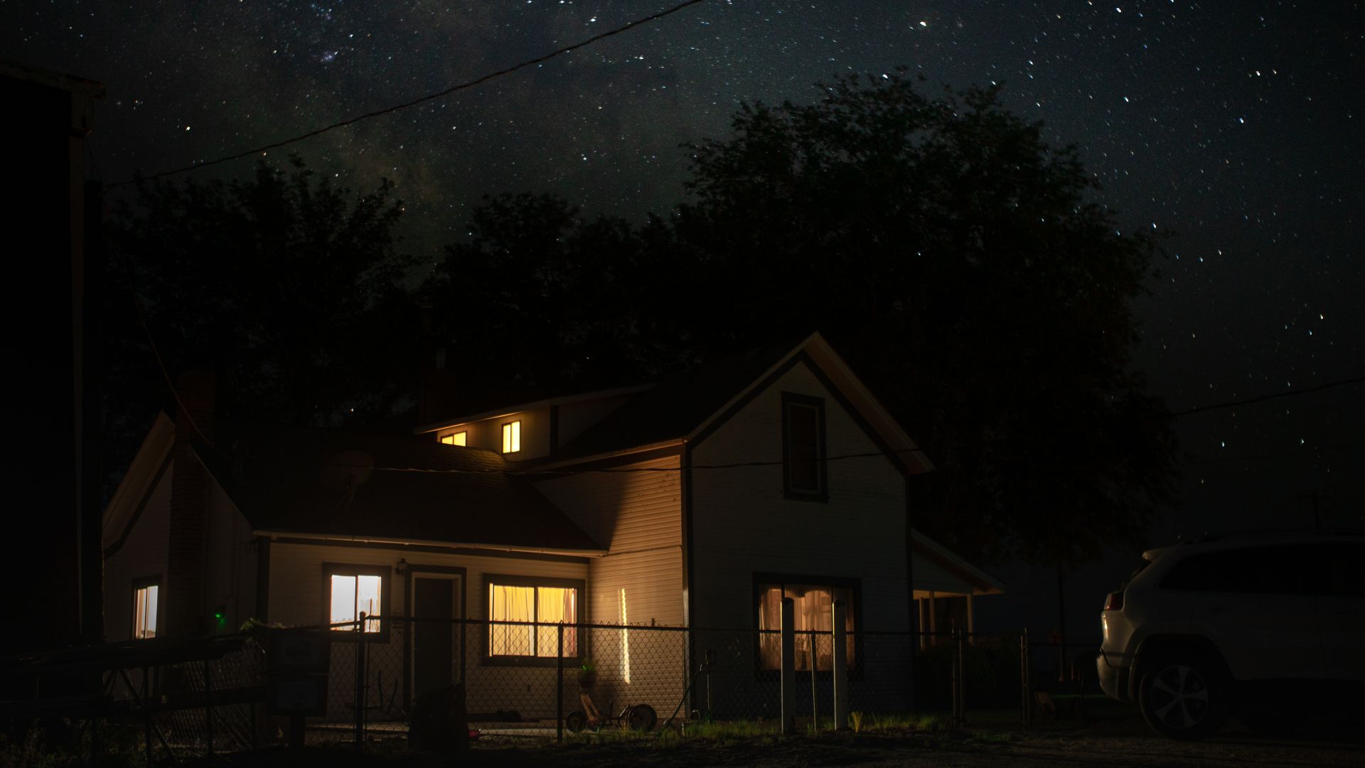 Night view of the house
